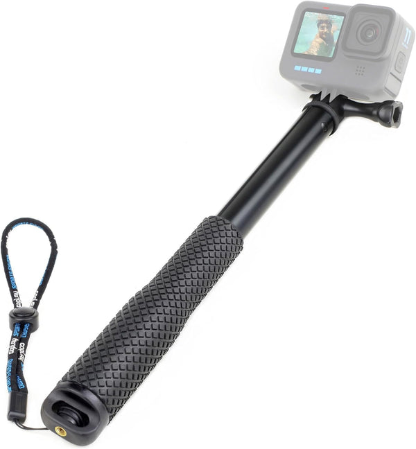 SOONSUN 45'' Aluminum Waterproof Extension Monopod for GoPro Hero 12 11 10 9 8 7 6 5 4, Insta360 Cameras