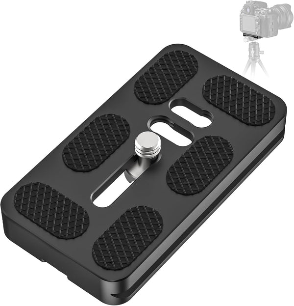 CAVIX PU-70 Arca-Swiss Compatible Quick Release Plate, Lightweight Aluminum Alloy with Non-Slip Pad