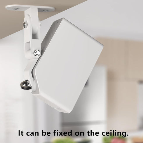 Zwolf Adjustable Metal Wall Mount for SimpliSafe Wireless Indoor Security Camera, Better Viewing Angle, White