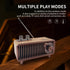 Retro Bluetooth Speaker, Vintage Radio with Natural Wood, 20W Dual Speakers Stereo, U Disk/TF Card/Aux Music Player,