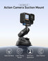 TELESIN 13 360 Suction Cup Car Mount for GoPro Strong Magnetic Base, Dual Ball Head Adjustable Arm, Easy Install Camera