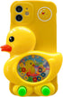 LMA Funny Phone Case for iPhone 13 Pro, Cute 3D Duck Games Soft Silicone Play Case for Teens - Yellow