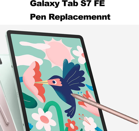 Tab S7 FE Pen Replacement Pointer Stylus Pen for Samsung Galaxy Tab S7,Tab S7+ Plus,Tab S7 FE S Pen Stylus with Tips/Nibs,Mystic Pink