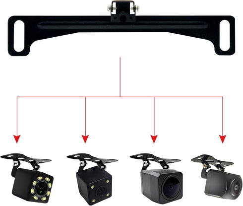 VOJKOREL 03) Universal Car Rear View Camera License Plate Bracket Backup Camera License Plate Mount Rearview Cam Mount
