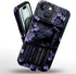 Generic 15 Case for iPhone - Slim Fit Anti-Scratch Phone Case for Girl Women - Purple Gothic Raven Bird Bookshelf