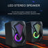 Computer 3.5mm Speakers with LED/Volume Control, USB Powered for Laptop