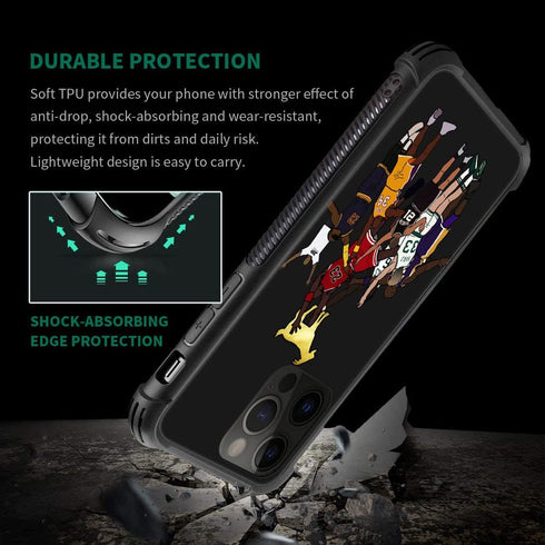 Basketball Player 35 Pattern Case for iPhone 14 Pro Max, Shockproof Cover for Boys Men, 6.7-inch