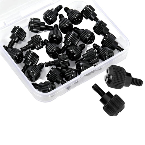 Impnit 24 Screws(6-32Thread, M3.5x6) 6-32 Pcs Computer Case Thumb PC Case Fastener Thumb Screws,for Cover/Power