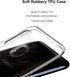 Unov Case Compatible with Galaxy A10e and A20e, Clear Design Soft TPU Shock Absorption, Slim Embossed Pattern (Flower