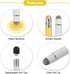 MECCANIXITY Stylus Pens for Touch Screens, Rubber & Fiber Dual Tips Capacitive Stylus, Universal Tablet Pen, Yellow