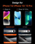 DIMONCOAT 4-PACK Compatible Privacy Screen Protector for iPhone 14/13, 6.1 inch, True 23° Anti-Spy, Military Protection
