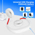 Portable Neck Fan, Rechargeable Personal Hand-Free Mini USB Wearable Neckband Sport Fan, 3 Speed Adjustable (White)