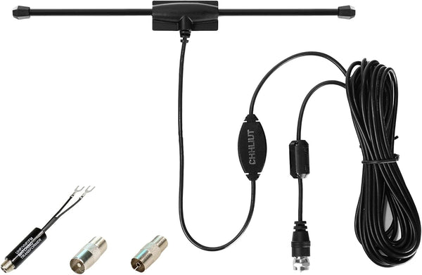CHHLIUT Universal FM Radio Dipole Antenna Screw F Male Plug for Home AV