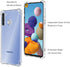 Samsung Galaxy A21 Phone Case (Clear) - With Screen Protector, Shockproof Slim Clear Color Soft TPU Protection