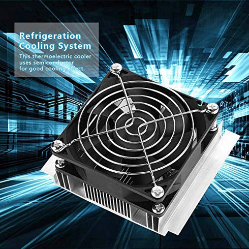 Semiconductor Refrigeration Thermoelectric Peltier Cold Plate Cooler with Fan for Small Fridge