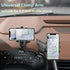 Car Phone Holder, Multifunction Car Dashboard Holder Rearview Mirror with 360° Adjustable Spring Clip, Suitable for 3