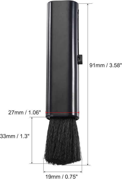MECCANIXITY Computer Cleaning Brush Tools Soft Bristle with 3.6 Inch Plastic Handle for Keyboard, Camera Lens, Electronics, Home, Office, 2 Pack by MECCANIXITY