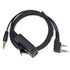 Universal 2-Pin K1 to 3.5mm Audio Adapter with PTT, Compatible with BaoFeng UV5R 888S, Kenwood Radios & Headsets