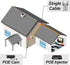 SV3C 4MP POE IP Camera - Outdoor Security Camera with Two Way Audio, Night Vision, Motion Detection, IP66 Waterproof