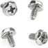Toothed Hex 6/32 Screw 6# -32 Computer PC Case Mounting Screws, 100 PCS for Hard Drive and Motherboard