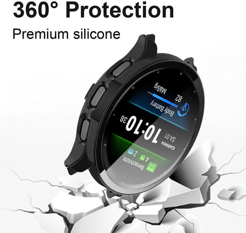 Compatible for Garmin Venu 3S Case, Lamshaw Hard PC Case with Screen Protector for Venu 3S 41mm / Venu 3 45mm (2 Pack)