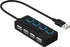 SABRENT 4 Port USB 2.0 Data Hub with Individual LED Power Switches, Charging NOT Supported for Mac & PC