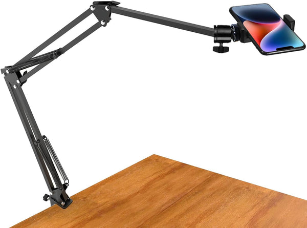 YIYANT Overhead Tripod Mount for Camera Webcam Ring Light, Long Over Head Articulating