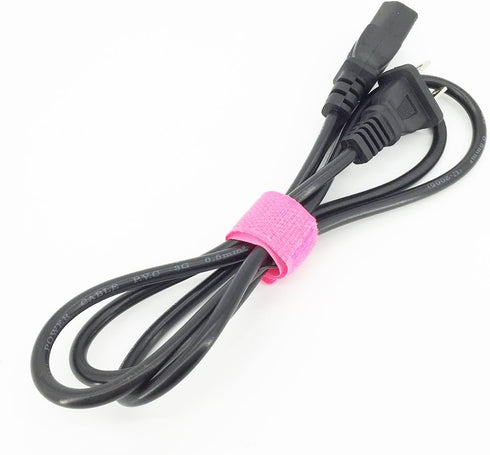 Pasow 50pcs Reusable Cable Ties, 7 Inch Fastening Wire Organizer (Hot Pink)