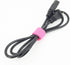 Pasow 50pcs Reusable Cable Ties, 7 Inch Fastening Wire Organizer (Hot Pink)