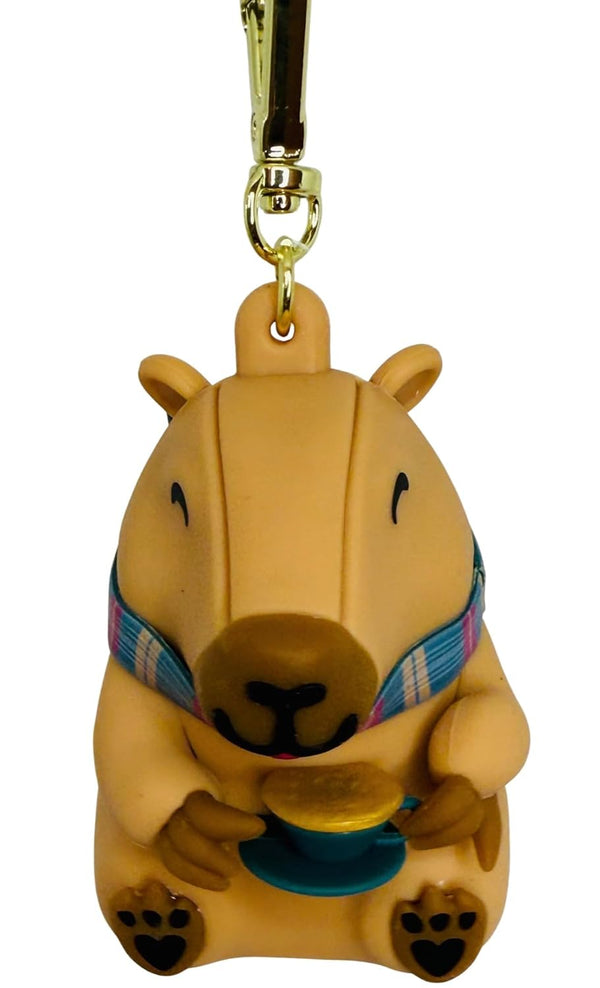 Bath and Body Works Bear with Coffee Coffeebara Pocketbac Hand Sanitzer Holder