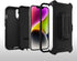 OtterBox 14 iPhone Plus Defender Series Case - Black, Rugged & Durable, with Port Protection, Includes Holster Clip