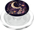 Boho Moon Phases Floral Aesthetic PopSockets PopGrip for MagSafe Chic