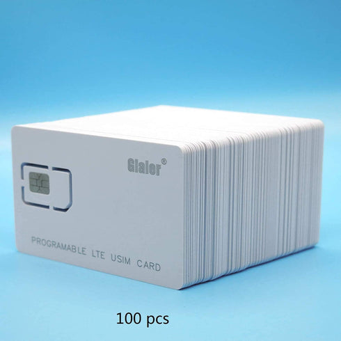 Gialer 10pcs Programmable 4G 2FF 3FF 4FF Operator(10pcs) Writable SIM Card LTE WCDMA GSM Nano Micro Blank USIM Card