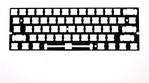 YMDK ANSI Costar Stabilizers, Anodized Aluminum Positioning Board Plate for GH60 60% Keyboard DIY (Black)