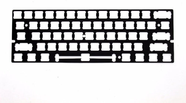 YMDK ANSI Costar Stabilizers, Anodized Aluminum Positioning Board Plate for GH60 60% Keyboard DIY (Black)