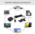 QiCheng&LYS 5ft USB 2.0 Male to Dual Female Charging Extension Cable for Nightstand, Sofa, EV Charging (2 pcs + Adapter)