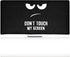 kwmobile Computer Monitor Cover for 34-35" Monitor, Don't Touch My Screen White/Black Design