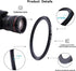 62mm Lens to 58mm Camera Lens Adapter, Step Up Ring, Compatible with All 58mm Filter Accessories