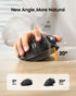 ProtoArc Wireless Trackball Mouse, EM01 NL Ergonomic Bluetooth Thumb Mouse, Rechargeable, Adjustable Angle for PC, Mac