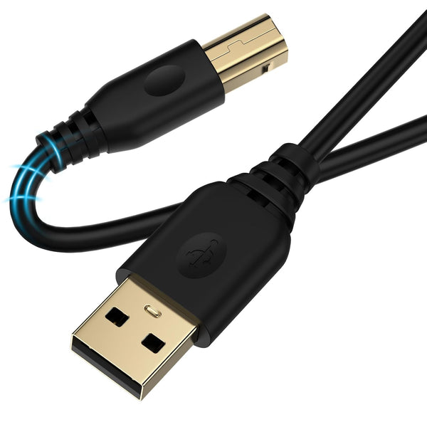 10FT USB Printer Cable,USB A to USB B Scanner Cable Printer Cord