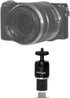 GRIFITI NOOTLE MUSIC MIC STAND ADAPTOR, 5/8” 27 Female to 1/4” 20 Male with Mini Ball Head for Cameras