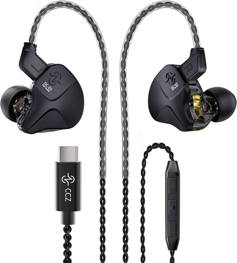 CCZ DC03 USB C Wired Headphones with Mic, Type C Earphones Wired