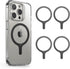 ESR MagSafe Sticker 360, 4 Pack Magnetic Ring for Wireless Charger Conversion Kit for iPhone 16/15/14/13/12/11, Galaxy