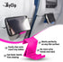 The SkyClip Airplane Cell Phone Back of Seat Inflight Tray Table Clip and Sturdy Phone Stand, Travel Must Have (Pink 2