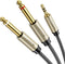 UGREEN 1/8 to 1/4 Stereo Cable, 3.5mm TRS to Dual 6.35mm Y Splitter Audio Cord Adapter, 3.3FT