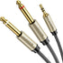 UGREEN 1/8 to 1/4 Stereo Cable 3.5mm TRS to Dual 6.35mm 1/4