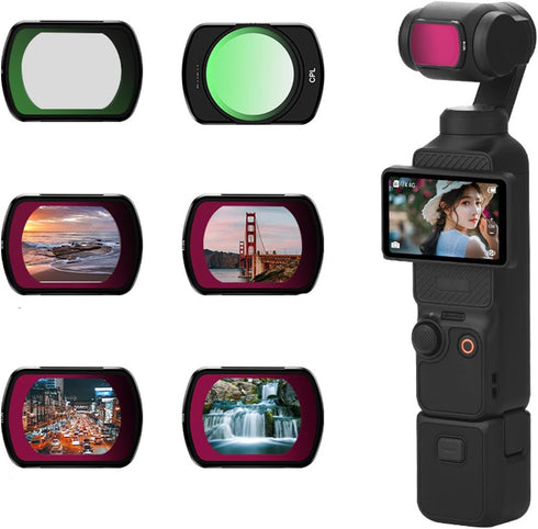 Magnetic ND Filter Compatible with DJI Osmo Pocket 3 Camera Lens ND32 Filter for Osmo Pocket 3 Accessories Waterproof Scratch-Resistant(ND32 Filter)