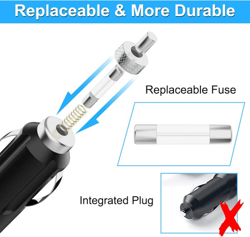 VHBW 90W CAR Charger Replacement for Dell Laptop, Compatible with Inspiron 11 13 14 15 17, Latitude, XPS, Vostro