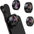 KEYWING Phone Camera Lens 3 in 1 Phone Lens Kit, 198 Fisheye Lens