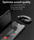 Wireless Bluetooth Headphone, Lightweight Waterproof Headset with Mic for Cell Phone, Non Ear Plug Design (Black)